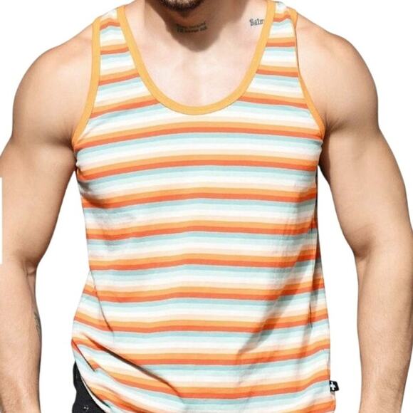 Andrew Christian Tulum Stripe Tank Large Multicolor - Picture 1 of 4